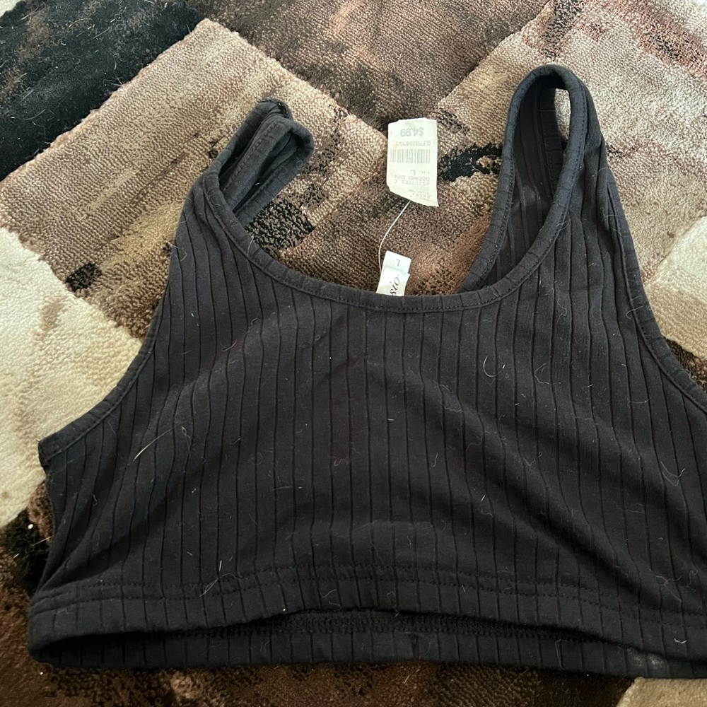 Black crop top